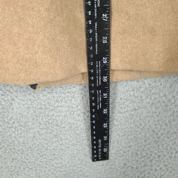 Tommy Hilfiger Jacket Womens Medium Brown Beige Full Zip Hooded 59% Wool - Picture 7 of 11